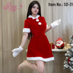 2025 Kuldne Samet J&otilde;uluj&auml;nku T&uuml;druku Riietus - Seksikas &Ouml;&ouml;klubi Peokost&uuml;&uuml;m One Size