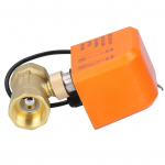 2-suunaline elektriline kuulventiil 2 juhtmega messingist mootoriga mehaaniline seade DC12 24V DN25