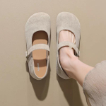 Moodsad Naiste 2025 Uued Kevadised Oa Kingad Seelikuga Slip-on Pehme Tald Mary Jane &Uuml;hed Kingad 43 beige