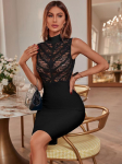 2025 Suvine Naiste Seksikas Kitsas Bodycon Sidumisside Kleit Large must