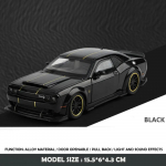 1:32 Dodge Challenger Hellcat SRT Sulamist Automaali Mudel Heli Valgus T&otilde;mmatav Metallist M&auml;nguauto Poisi Kingitus Kollektsioon Miniatuurne Auto