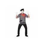 T-shirt d&eacute;guisement de mimo - My Other Me - S - Multicolore - Polyester - Col ras du cou - Enfiler - Lavage &agrave; la main