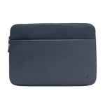 Housse - INCACE - MacBook Pro 14 pouces - Polyester 900D - Doublure en fausse fourrure - Bleu marine sinine