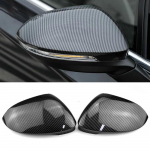 For Volkswagen Golf MK8 VIII 8 Side Mirror Covers Caps (Carbon Look)  for VW Glossy black wing rearview With Side Assist-2