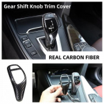 Gear Shift Knob Cover Trim Fits For BMW BMW 1 2 3 4 5 6 Series Carbon fiber Look