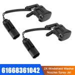 2X Tuuleklaasipuhasti Otsik Pihustusotsik Kuumutusega BMW 5. seeriale E39 61668361042 black