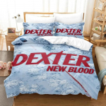 3D prindiga Dexter New Blood Voodipesu komplekt Tekikott Voodikomplekt Tekikate Padjap&uuml;&uuml;r Tekk Kuningas Kuninganna Suurus Poistele T&auml;iskasvanute Voodipesu 90x190cm(35x74inch)