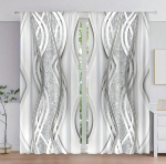 2 t&uuml;kki - h&otilde;behall triibulise mustriga tr&uuml;kitud kardinad  magamistuba ja elutuba  kodu kaunistamine  ruumi kaunistamine 100*150 HOOK 1pcs