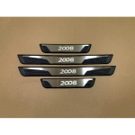 Peugeot 2008 3008 3008GT 5008 2017 2018 -2024 2025 jaoks Uksepaksu kaitse Pedaalikate Kriimustusplaat Kleebised Liistud Autotarvikud 2008 Silver