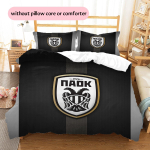 PAOK FC Muster Voodipesu Kodukaunistus S&uuml;nnip&auml;evakingitus (1 * tekikott + 2 * padjap&uuml;&uuml;ri, ilma s&uuml;damikuta) 140x200cm
