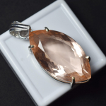 80 ct Markiis Padparadscha Safiir 925 Sterling H&otilde;be Ripats SERTIFITSEERITUD Kivid 33.3 mm approx mitmev&auml;rviline