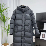North Face Unisex p&otilde;lvepikkune valge pardisulgedest jope kapuutsiga - Veekindel, paks, k&uuml;lmakaitse, Shen Min Ah stiil. XS for 90-110 jin