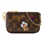 Louis Vuitton Pochette Accessoires Monogramiga kaetud l&otilde;uendist minirihmakott Naiste rihmakott Pruun M15328 Basic Set (Bag+Dust Bag)