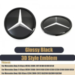 Autokleeps Uus 2025 Mercedes Benzi jaoks Lame Must Tagumine Pagasiruum Embleem Logo M&auml;rk Eesmise Grilli Peegel L&auml;ikiv Uusim 3D Embleem Minu jaoks