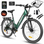 SAMEBIKE - RS-A01 Pro-T - V&eacute;lo &Eacute;lectrique - Moteur 500W - Batterie 36V 15Ah - Vitesse Max 25km/h - 90KM Autonomie - vert roheline