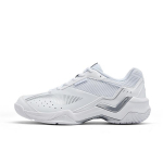 Li Ning Thunder Sonic Boom Cushioning Slip Resistant Breathable Low top Badminton Shoes Unisex White Silver AYTV005-4 37
