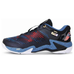 Li Ning Pro Rubber Comfortable Slip Resistant High top Badminton Shoes Men's Black Blue AYAT009-4 36