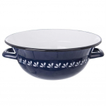 Miska kuchenna stalowa emaliowana retro MODROBILA 26cm 2.5L ORION 113515
