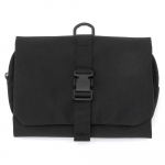 MUJI Pol&uuml;ester rippuv korpus eemaldatava 12 x 18 x 02125691 kotikesega, Must, Umbes. 4,5 cm, must
