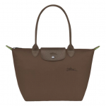 Longchamp Le Pliage Roheline Logo Reljeefne Kl&otilde;ps-t&otilde;mblukuga K&auml;ekott Ostukott K&auml;ekott Nailonist &Otilde;lakott Keskmine Naiste tote Maa L2605919813 Basic Set (Bag)