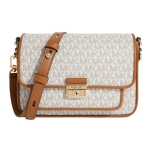Michael Kors Mk Bradshaw Vintage Monogram Crossbody kott V&auml;rviplokk Nahast T&ouml;&ouml;le K&auml;ideldav &Otilde;lakott Keskmine Naiste kotid 30S1G2BM2B-VANILLA-ACRN Basic Set (Bag+Dust Bag)