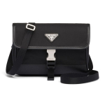 Prada Saffiano H&otilde;bedane Pandla Funktsionaalne Taaskasutatud Nailon ja Saffiano Nahast Kaamerakott Unisex-kotid Must 2ZH108-2BBD-F0002 Basic Set (Bag)