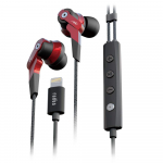 Radius iPhone Dynamic K&otilde;rvaklapid koos iOS MFi HP-NHL21 K&otilde;rvaklappidega In-Ear K&otilde;rge MFD-ga Draiverid, Sertifitseeritud, HP-NHL21R (Punane) punane