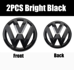 VW VOLKSWAGEN Uue Auto Esiradiaatori iluv&otilde;re embleemi kate Tagaluugi kleebis VW GTI Polo Golf MK6 MK7 MK8 Passat Tigua jaoks 2021-24 MK8 must