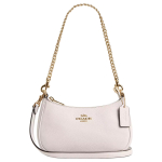 Coach Teri 20 Kuldne Logo T&otilde;mblukuga Krokodillimustriga Nahast Crossbody &Otilde;lakott V&auml;ike Naiste kotid Valge CW309-IMCHK Basic Set (Bag+Dust Bag) white