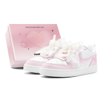 Nike Court Borough Romantic Treat, Pink Sweetheart, Paaride, Elegantne Elegants Madalad Vabaaja Rula Kingad Naiste BQ5448-100(TeamS2-S-BOX) 35.5