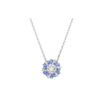 Swarovski Idyllia Lillekujuline Ripatsiga Kaelakee Kuupmeetrilise Tsirkooniumiga Roodiumiga Pinnatud Imitatsioonkristall Naiste kaelakee H&otilde;bedane 5680013 Box (Random Color)