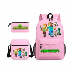 Minecraft 3tk Komplektid Seljakott Mochila Laste Mahutavusega Kotid 1