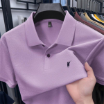 STORN Meeste Suvine Luksusbr&auml;nd 100% Puuvillane Polo S&auml;rk Rev&auml;&auml;ritr&uuml;kk L&uuml;hikesed Varrukad T-s&auml;rk &Auml;ri Vaba Aeg Ventileeriv Meeste Riided 4XL gray