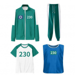 Kalmaari M&auml;ngu Cosplay Kost&uuml;&uuml;m Neljaosaline Komplekt Dressipluus R&otilde;ivad Jakk T-s&auml;rk Vest P&uuml;ksid Komplekt Spordi Huppari Halloween Karnevali Peokost&uuml;&uuml;m S H