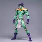 25cm Jojo's Bizarre Adventure Anime Kuju Kujo Jotaro Dio Brando Seisab PVC Tegevuskuju Kogutav M&auml;nguasi Mudel Kingitus