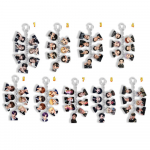 9 tk BTS Mitme v&otilde;luga v&otilde;tmehoidja, Bangtan Boysi liikmete foto/koomiksitegelase keti v&otilde;tmehoidja, K-pop ARMY f&auml;nnide koti v&otilde;lukeha 9pcs