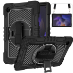 Samsung Galaxy Tab A8 10.5 2021 jaoks 360 kraadi p&ouml;&ouml;rlev kontrastv&auml;rvi silikoon + PC tahvelarvuti &uuml;mbris For Samsung Galaxy Tab A8 10.5 2021 punane