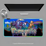 Terraria hiirematt RGB m&auml;nguri hiirematt Lauamatt HD m&auml;nguri suur LED-valgustusega XXL hiirematid RGB600x300x3mm blue