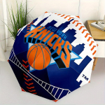New York Knicks, Korvpall Automaatselt Kokkupandav Vihmavari 8 Kodaraga, Vastupidav Raudraam, Ere V&auml;rviline Muster Kompaktne Reisi Vihmavari, Sobib f