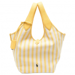 Polo Ralph Lauren Triibuline Disain Logo Prindiga Puuvillane Kandekott Naiste kandekotid Kollane Valge 428963527004 Basic Set (Bag+Dust Bag)