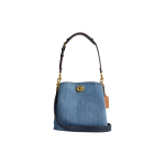 Coach Willow 23 metalllogo teksasist k&auml;ekott Naiste k&auml;ekott Indigo CS241-B4IN Basic Set (Bag+Dust Bag)