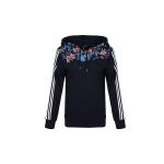adidas neo Naiste Tumesinine Lilleline Prindiga Vabaaja Spordihuppari DW7762 S