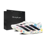 Adidas Adizero Evo SL Libisemisvastased Kulumiskindlad Madalad Maratonitreeningsiks V&otilde;istluseks Jooksukingad Meeste Valge Roosa JH6206(Team478-LD) 39⅓