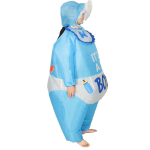 Halloweeni festivali hiiglaslik beebi t&auml;ispuhutav kost&uuml;&uuml;m - Unisex naljakas nuku rekvisiidid Adult (Height: 155-190 cm) blue