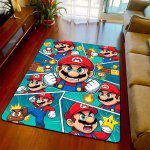 Super Mario Tuba Vaip M&auml;ngup&otilde;randamatt Pehme Tekstuur Libisemisvastane Alus Elutoa Magamistoa jaoks -QJY 160x200cm