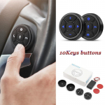 Auto juhtmevaba puldjuhtimispult 10 nuppu Rooliraadio kontroller Android Kaugjuhtimine Heli Multimeedia Juhtimine Nutikad nupud