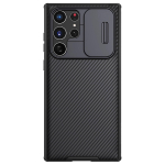 Samsung Galaxy S22 Ultra telefoni&uuml;mbrise jaoks, NILLKIN Kaamerakaitsega libisev kaitsekaas Objektiivikaitse&uuml;mbris Galaxy S22 Ultra jaoks for Galaxy S22 Plus must