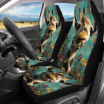 2 tk Lilleline Girafi Portree, Prinditud Autop&auml;rakatted K&otilde;igile, Universaalne Auto Esip&auml;rakate Sobib Autole, MAASTUR SEDAAN, E gray