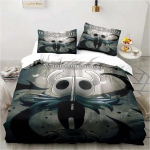 M&auml;ng Hollow Knight 3D Prinditud Mugav Tekikoti Komplekt Padjap&uuml;&uuml;r Toa Kaunistus Kodutekstiil Hollow Knights Tekikoti Komplekt US Twin(172x218cm)