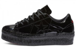 Converse One Star Platvorm Ox Lakitud Must Naiste 562604c 35